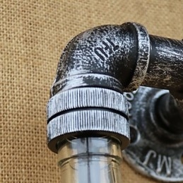 Rustikk Lodge Messingdetalj For Omgivelseslys Vegglampe Vegglampe