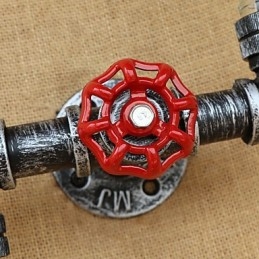 Rustikk Lodge Messingdetalj For Omgivelseslys Vegglampe Vegglampe