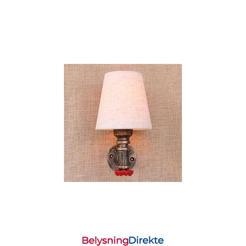 Rustikk Lodge Messingdetalj For Omgivelseslys Vegglampe Vegglampe