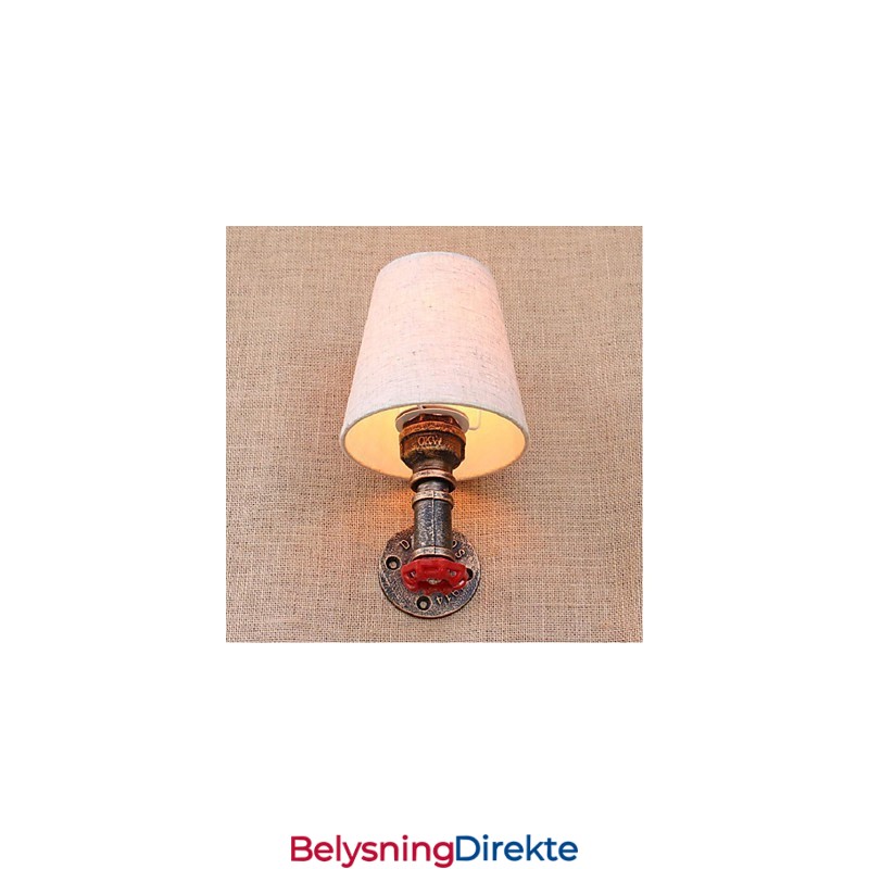 Rustikk Lodge Messingdetalj For Omgivelseslys Vegglampe Vegglampe