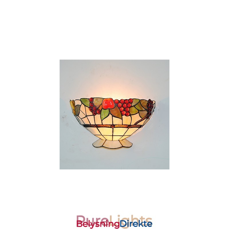 Retro Landlig Vegglampe Glassskjerm Stue Soverom Restaurant Kafé Bar Vegglampe