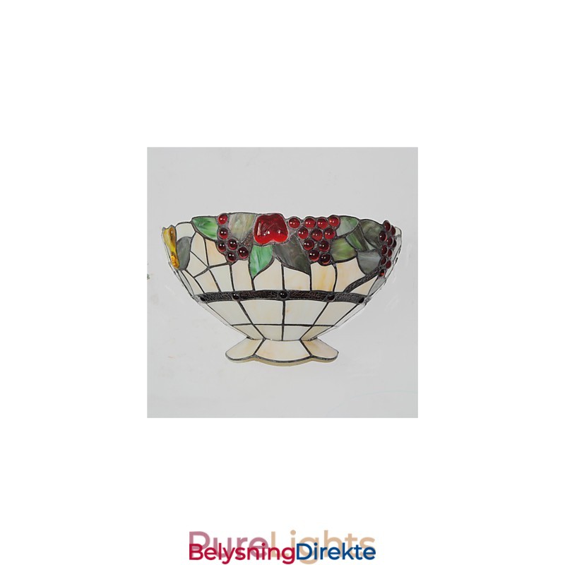 Retro Landlig Vegglampe Glassskjerm Stue Soverom Restaurant Kafé Bar Vegglampe