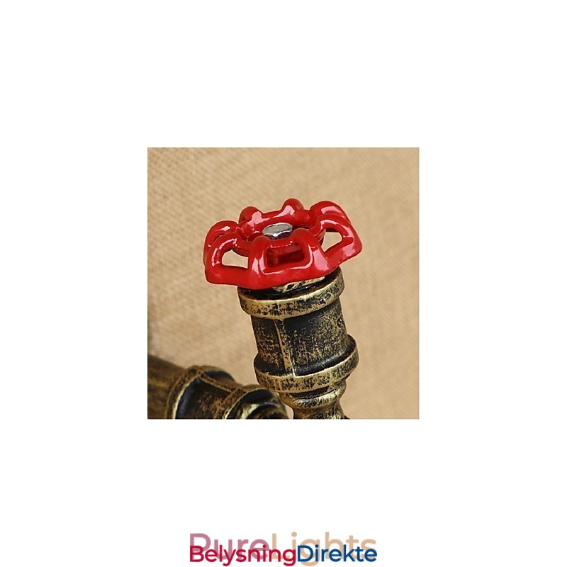 Rustikk Hyttemaling For Omgivelseslys Vegglampe Med Vegglampe