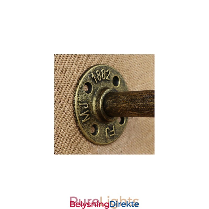 Rustikk Hyttemaling For Omgivelseslys Vegglampe Med Vegglampe