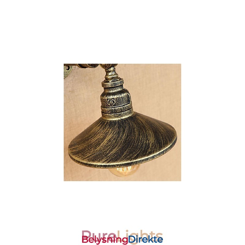 Rustikk Hyttemaling For Omgivelseslys Vegglampe Med Vegglampe