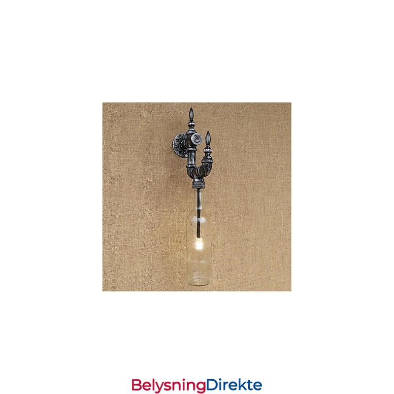 Rustikk Lodge Sølvfarget Vegglampe For Omgivelseslys