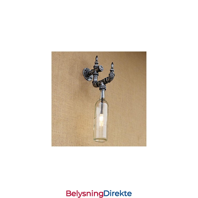 Rustikk Lodge Sølvfarget Vegglampe For Omgivelseslys