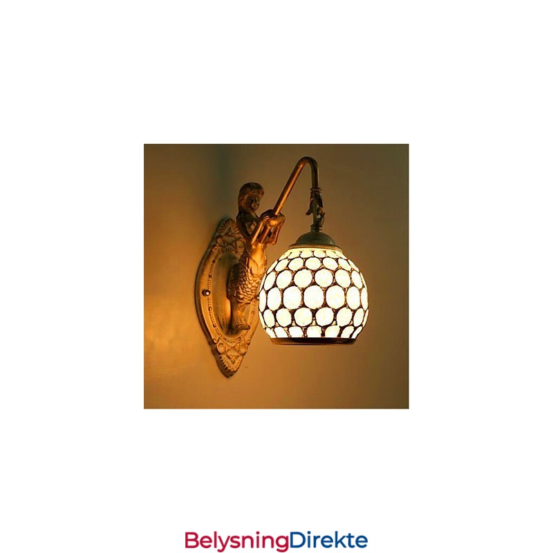 Enkel Europeisk Stil Vegglampe Retro Pastoral Soverom Nattbord Balkong Trapper Gang Speillampe