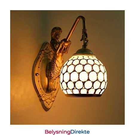Enkel Europeisk Stil Vegglampe Retro Pastoral Soverom Nattbord Balkong Trapper Gang Speillampe