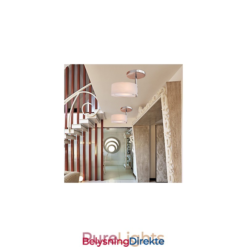 Moderne, Moderne, Mini-Stil, Krom, Metalllysekrone, Innfelt Garasje