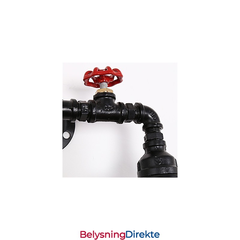 2 Hoder Retro Industrielle Rørvegglamper Enkel Loft Svart Fuglebur Metall Spisestue Kjøkken Bar Kafé Dekorasjonsbelysning