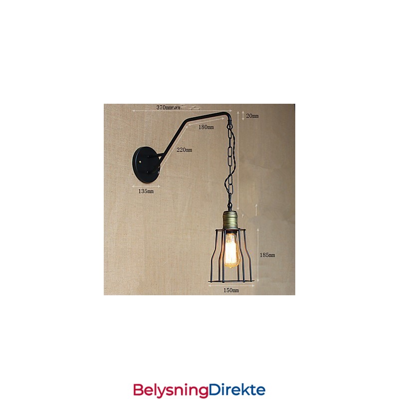 Restaurant Kafékjede Korridorer Jern Vegglampe