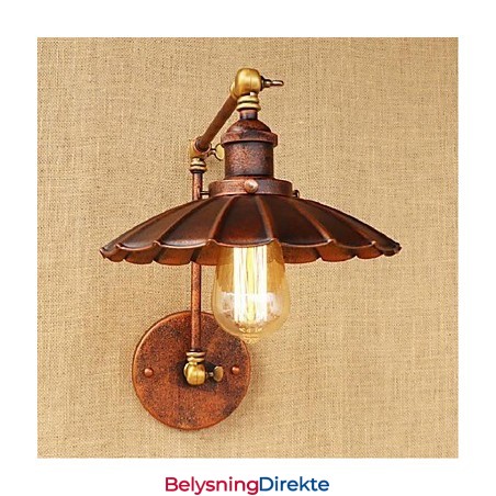 Lang Arm Halvrust Retro Kreativ Nostalgisk Uttrekkbar Sammenleggbar Vegglampe Vegglampe