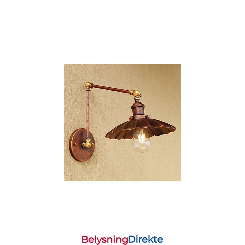 Lang Arm Halvrust Retro Kreativ Nostalgisk Uttrekkbar Sammenleggbar Vegglampe Vegglampe