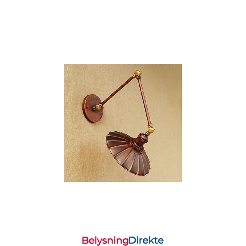 Lang Arm Halvrust Retro Kreativ Nostalgisk Uttrekkbar Sammenleggbar Vegglampe Vegglampe