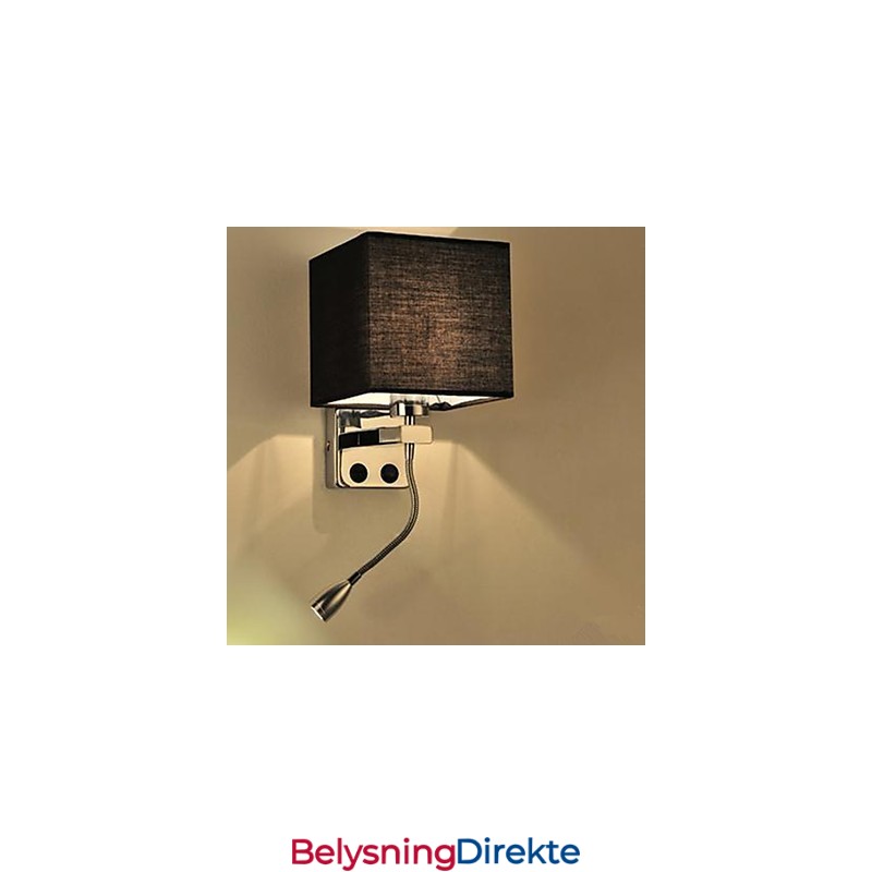 Det Moderne Hotellrommet Leser Kreativ Stoffkorridor Balkong Nattbordslampe