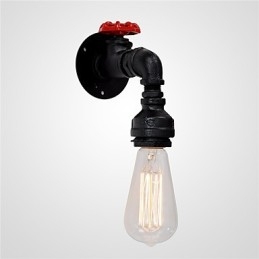 Vannrør Vegglamper Retro Industriell Stil Kreativ Landlig Metall Restaurant Kafé Barer Barbord Vegglamper