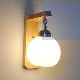 Japansk Kunst Tretrapp Vegg Soverom Nattbordslampe