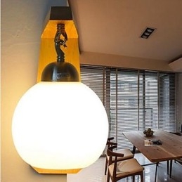 Japansk Kunst Tretrapp Vegg Soverom Nattbordslampe