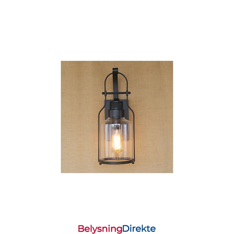 Rustikk Hytte Country Retro Svart Oksidfinish Med Øyebeskyttelse Og Omgivelseslys