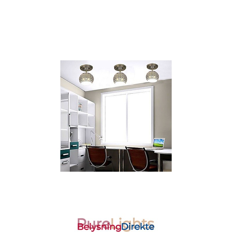 Moderne, Samtidskunst I Ministil, Galvanisert Metall, Innfelt Montering