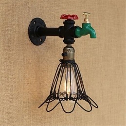 Landlig Retro-Maleri For Mini-Stil Omgivelseslys Vegglampe