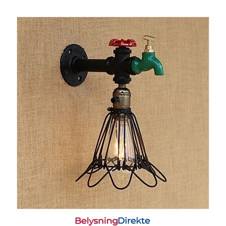 Landlig Retro-Maleri For Mini-Stil Omgivelseslys Vegglampe