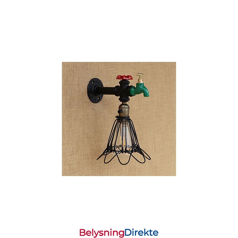 Landlig Retro-Maleri For Mini-Stil Omgivelseslys Vegglampe