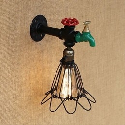 Landlig Retro-Maleri For Mini-Stil Omgivelseslys Vegglampe