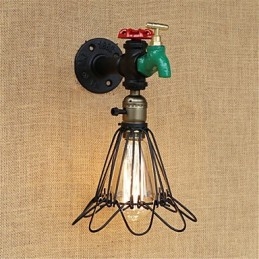 Landlig Retro-Maleri For Mini-Stil Omgivelseslys Vegglampe