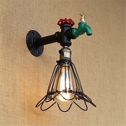Landlig Retro-Maleri For Mini-Stil Omgivelseslys Vegglampe