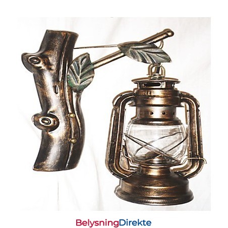 Rustikk Hyttemalingsfunksjon For Mini-Stil Opplyst Vegglampe I Vegg