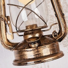 Rustikk Hyttemalingsfunksjon For Mini-Stil Opplyst Vegglampe I Vegg