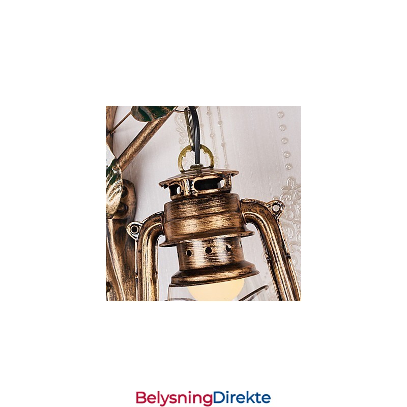 Rustikk Hyttemalingsfunksjon For Mini-Stil Opplyst Vegglampe I Vegg