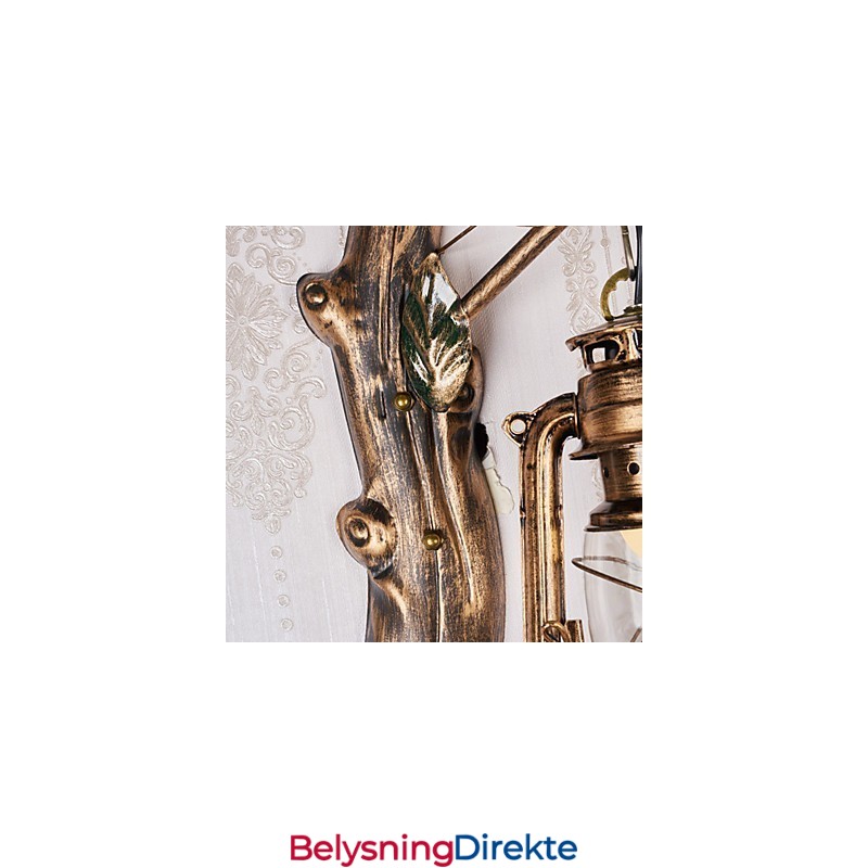 Rustikk Hyttemalingsfunksjon For Mini-Stil Opplyst Vegglampe I Vegg