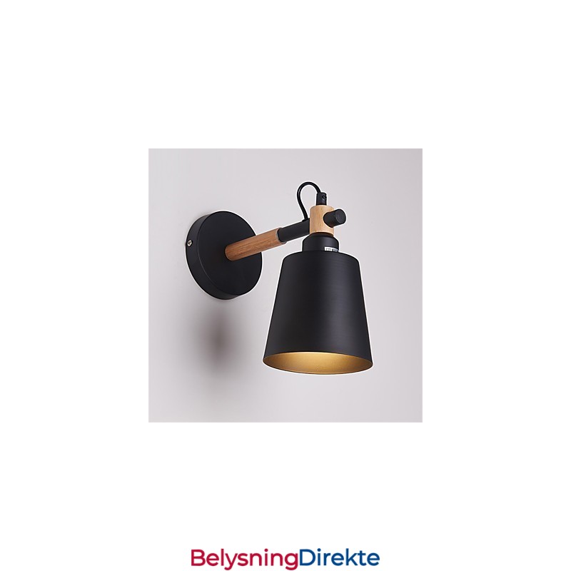 Vintage Tre Art Deco Metall Metall Rustikk Vegglampe Stue Spisestue Gang Vegglampe Svart Hvit Valgfritt