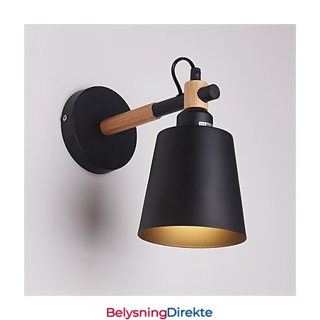 Vintage Tre Art Deco Metall Metall Rustikk Vegglampe Stue Spisestue Gang Vegglampe Svart Hvit Valgfritt