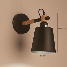 Vintage Tre Art Deco Metall Metall Rustikk Vegglampe Stue Spisestue Gang Vegglampe Svart Hvit Valgfritt