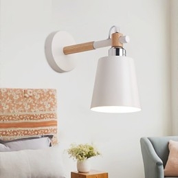 Vintage Tre Art Deco Metall Metall Rustikk Vegglampe Stue Spisestue Gang Vegglampe Svart Hvit Valgfritt