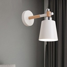 Vintage Tre Art Deco Metall Metall Rustikk Vegglampe Stue Spisestue Gang Vegglampe Svart Hvit Valgfritt