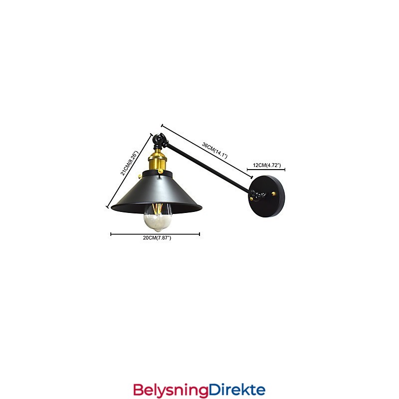 Buzz Wall Iron Vegglampe Dumb Black Lightsaber Lampe På Vegg