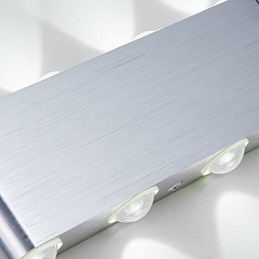 Moderne Lys Aluminiums Innfelt Vegglampe Integrert