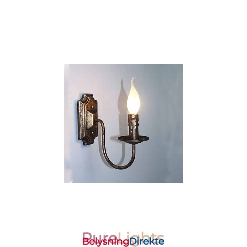 Antikk Vegglampe Stearinlysformet Enkel Korridor Balkonglampe Vegglampe