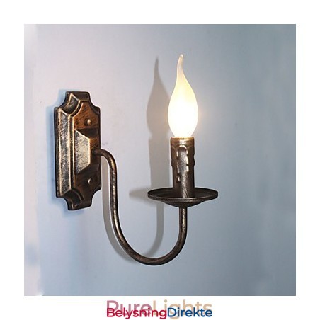 Antikk Vegglampe Stearinlysformet Enkel Korridor Balkonglampe Vegglampe