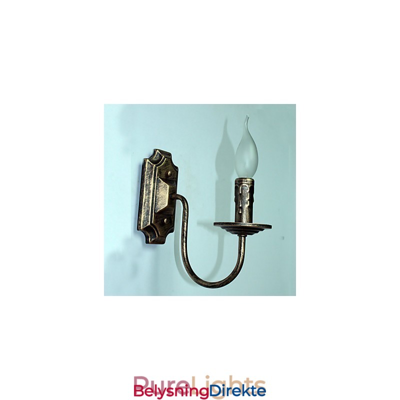 Antikk Vegglampe Stearinlysformet Enkel Korridor Balkonglampe Vegglampe