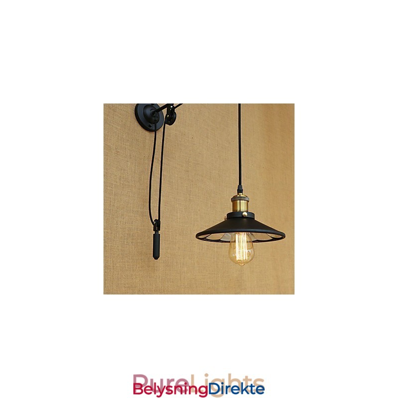 Landlig Retro-Maleri Med Justerbar Løftefunksjon For Omgivelseslys Vegglampe Med Vegg