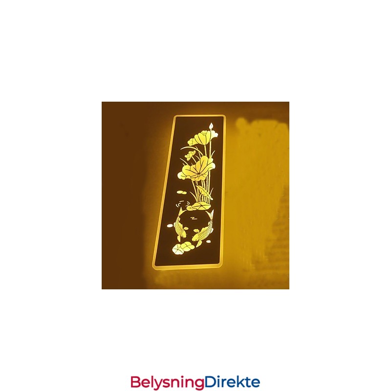 Integrert Moderne Samtidskunstnerisk Moderne Samtidsmalerifunksjon For Omgivende Lysvegglamper