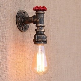 Landlig Retro-Maleri For Mini-Stil Omgivelseslys Vegglampe