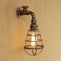 Landlig Retro-Maleri For Mini-Stil Omgivelseslys Vegglampe