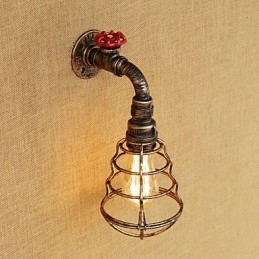 Landlig Retro-Maleri For Mini-Stil Omgivelseslys Vegglampe